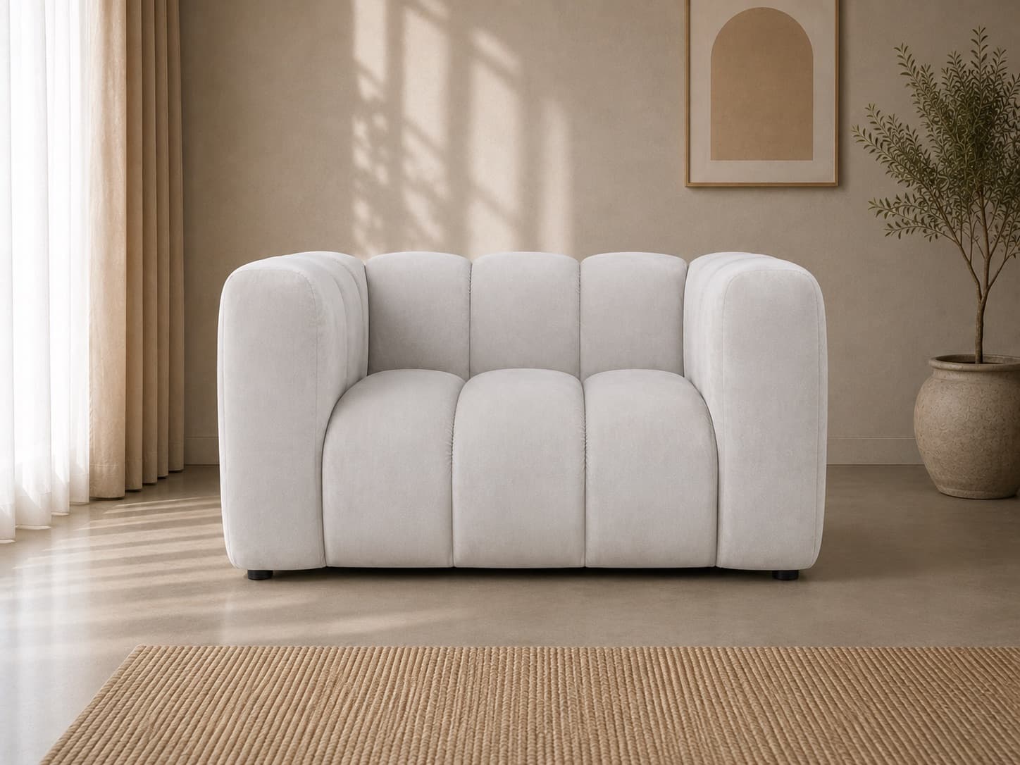 Fotel MIO – nowoczesny fotel tapicerowany do salonu